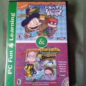 Rugrats & Wild Thorberrys CD ROM games 90s Kids Nickelodeon